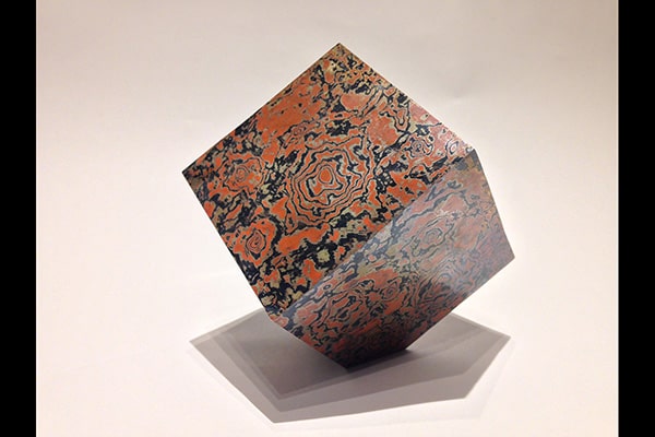 Uncovered Cube #04|作品-Uncovered Cube-|金属彫刻作家まだら 